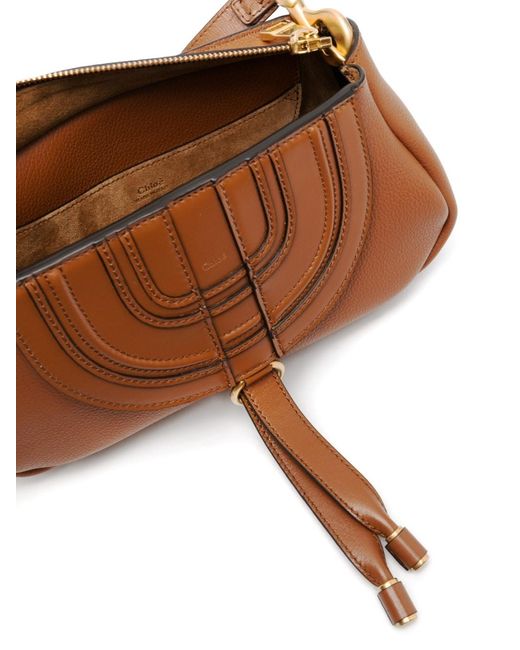 Chloé Brown Marcie Leather Shoulder Bag