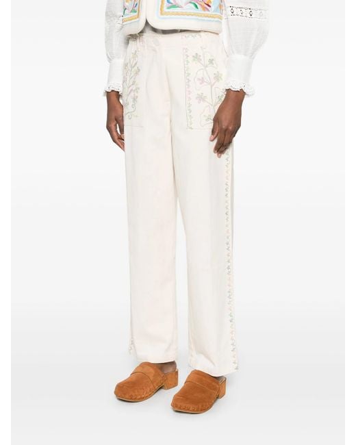 Antik Batik Straight Broek in het White