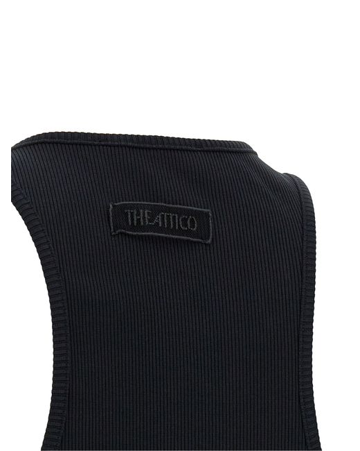 The Attico Black Federkleid
