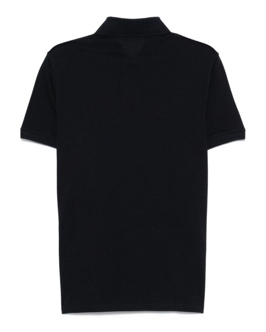 Emporio Armani Black Logo Cotton Polo Shirt