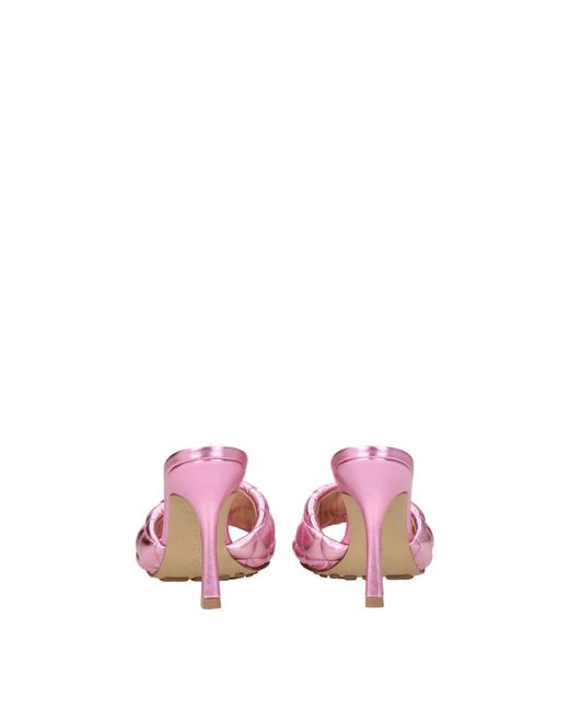 Bottega Veneta Pink Sandals/Azalea Leather