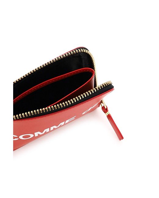 Comme des Garçons Zip Wallet Riesiges Logo in Red für Herren