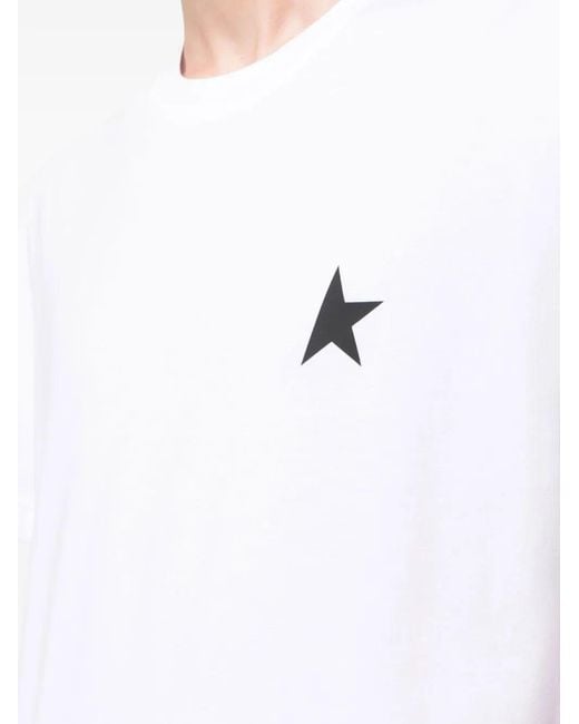 Golden Goose Deluxe Brand White Star W's Regular T-Shirt Small Star/ Blackboard