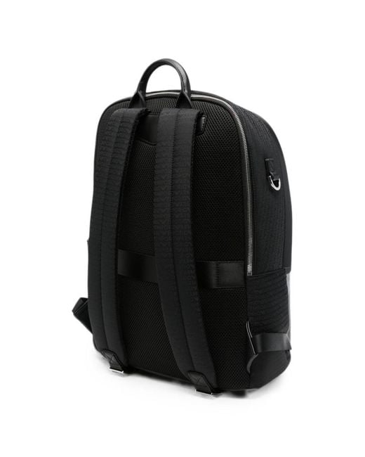 Emporio Armani Black Nylon Backpack