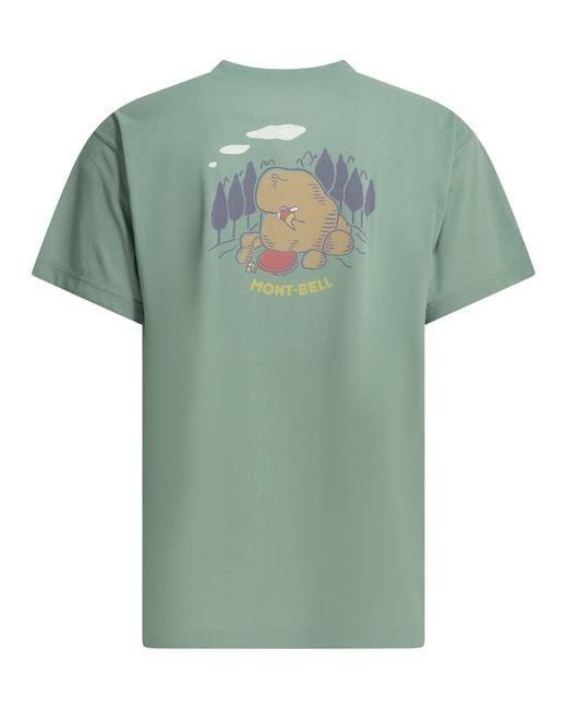 Montbell Green Light Polyester T-Shirt
