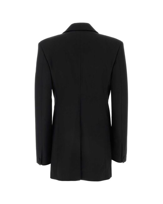 Givenchy Black Stretch Wool Blend Blazer
