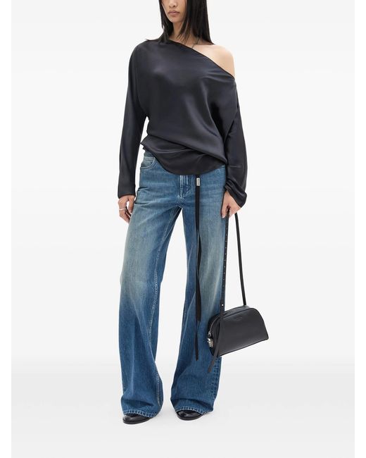 Ann Demeulemeester Blue Vive 5 Pockets Straight Leg Trousers