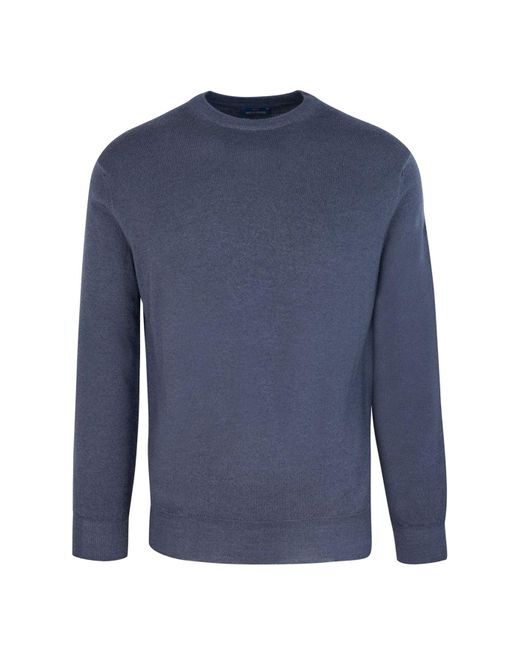 Paul & Shark Girocollo In Lana Merino Extrafine Blu in het Blue