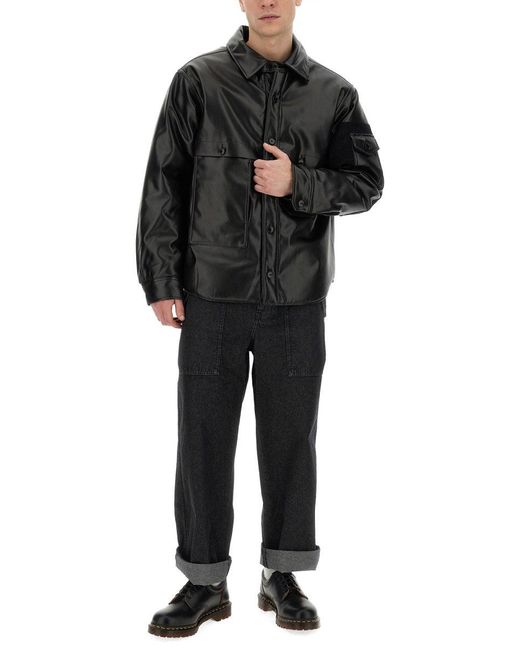 A.I.E. Black Shirt Jacket