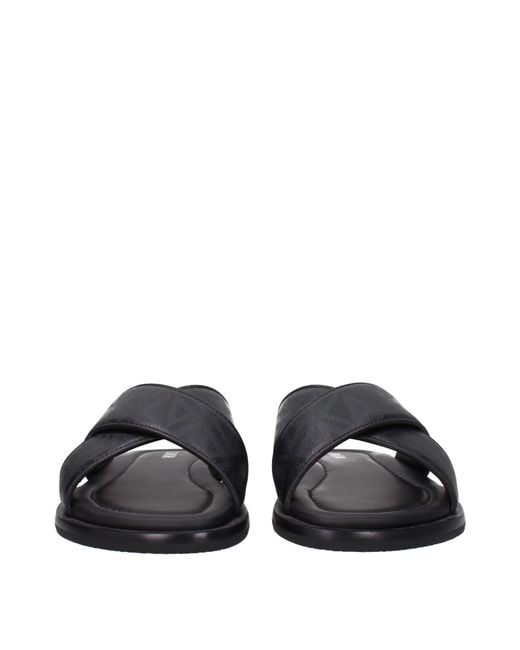 Dior Black Slippers And Clogs Alias Leather
