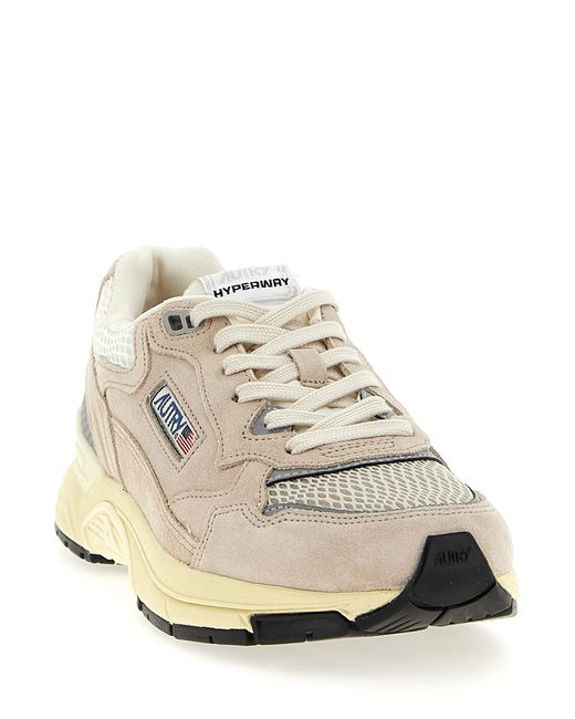 Autry White Hyperway Low' Sneakers for men
