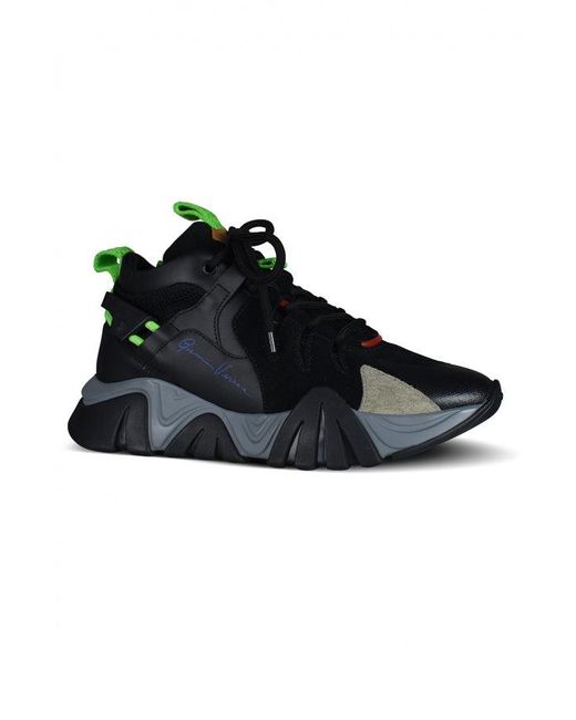 Versace Black Squalo Sneakers for men