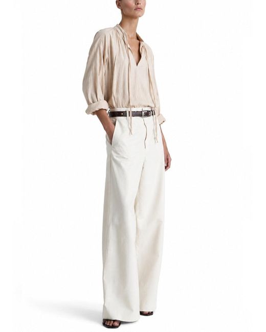 Lemaire White Essential Trousers