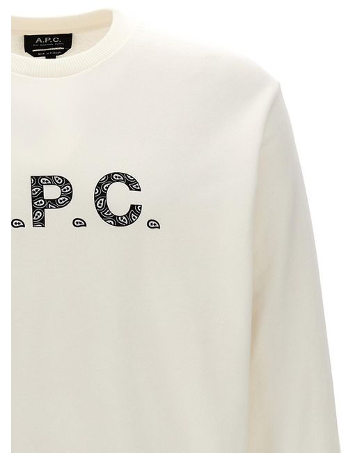 A.P.C. 'timothy' Sweatshirt in het White voor heren