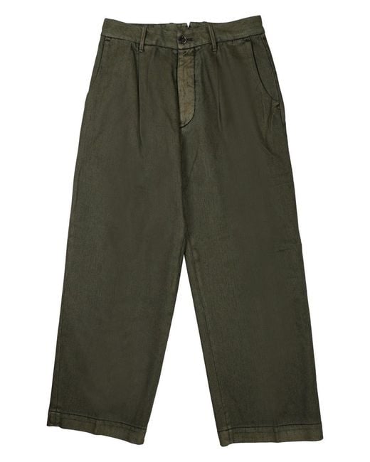 Nine:inthe:morning Green Trousers Cotton