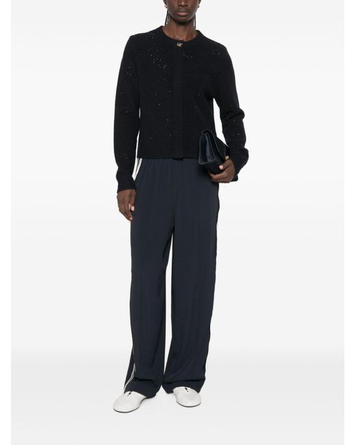 Fabiana Filippi Black Wool Blend Cardigan