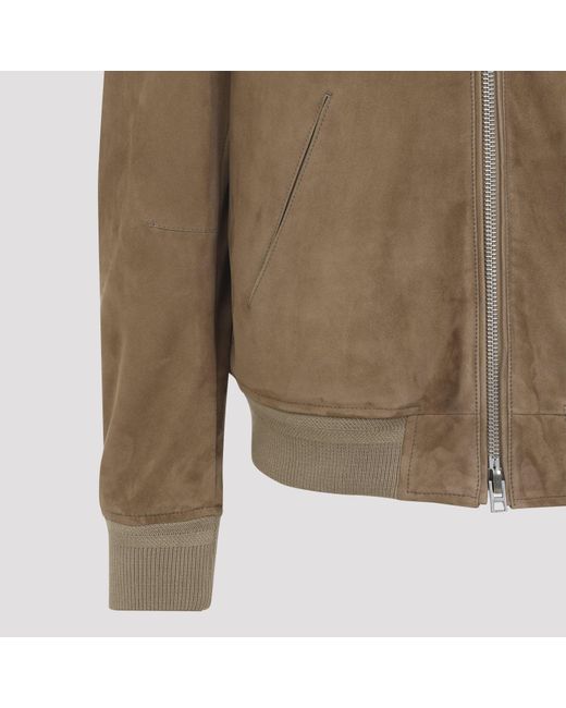 Tom Ford Leather Jackets in het Green