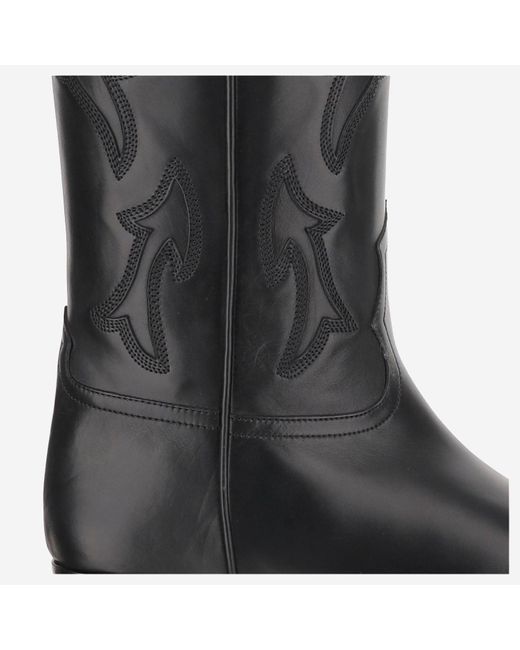 Sartore Black Leather Boot