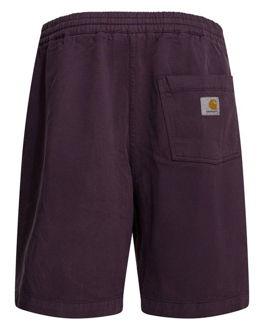 Carhartt Blue "Floyde" Sweatpants Short for men