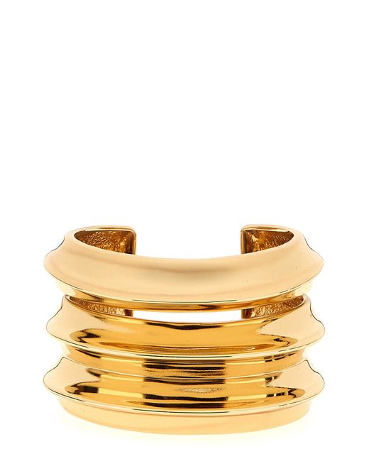 Self-Portrait Metallic Self -Porträt 'Gold geformtes Manschettenarmband'