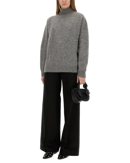 Alysi Gray Turtleneck Shirt