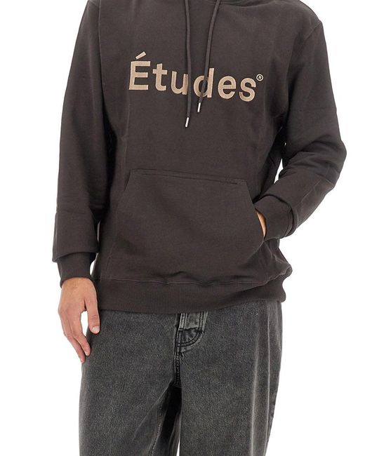 Etudes Studio Gray Sweatshirt With Logo for men