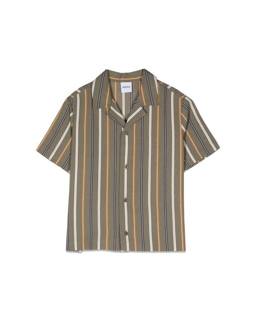 Aspesi Gray Short Sleeve Shirt