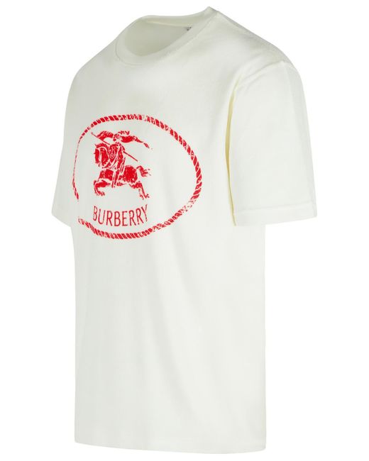 Burberry Gray Cotton Blend T Shirt