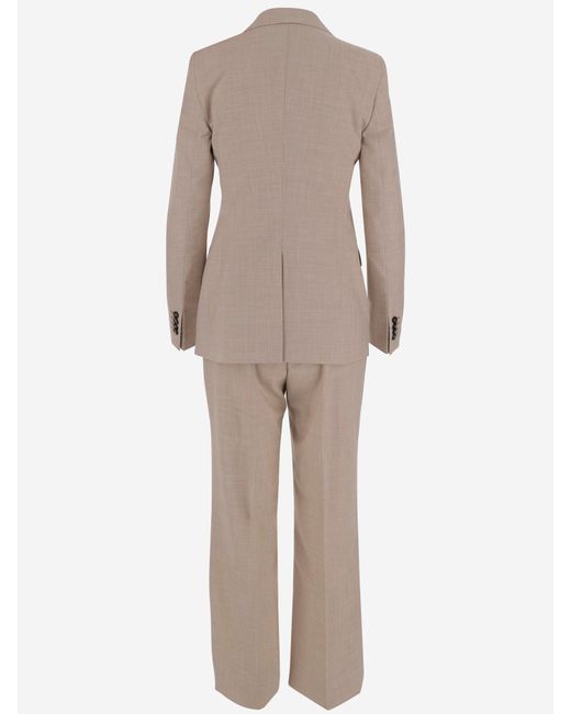 Tagliatore Natural Virgin Wool And Silk Suit