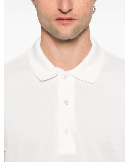 Tom Ford Poloshirt Aus Piqué in Black für Herren