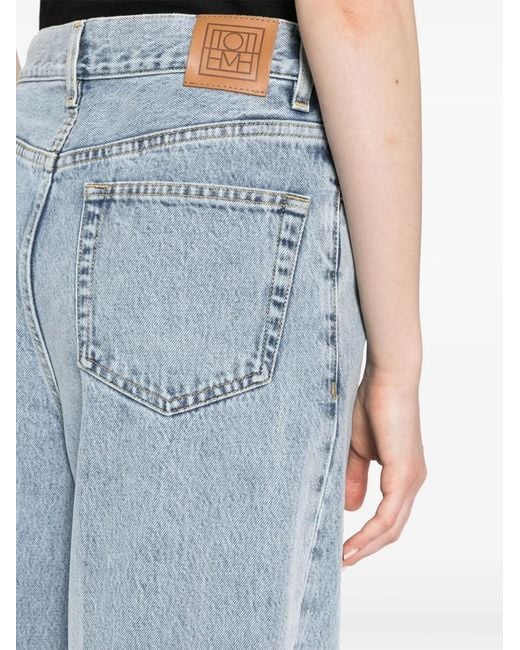 Totême  Brede Poot Jeans in het Blue