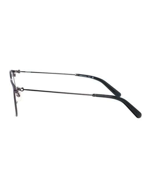 Montblanc Brown Metal Glasses