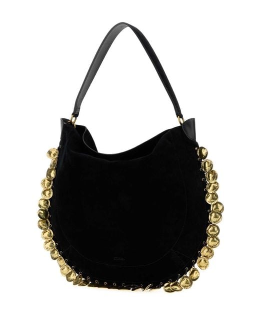 Isabel Marant Black Suede Oskan Shopping Bag