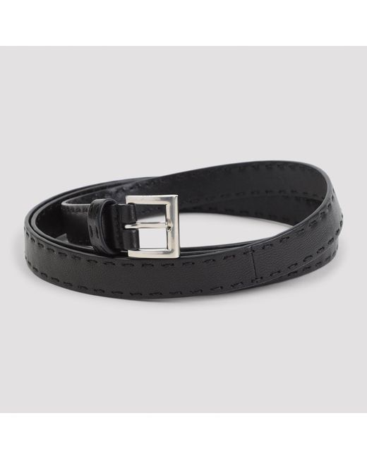 Prada Black Ledergürtel