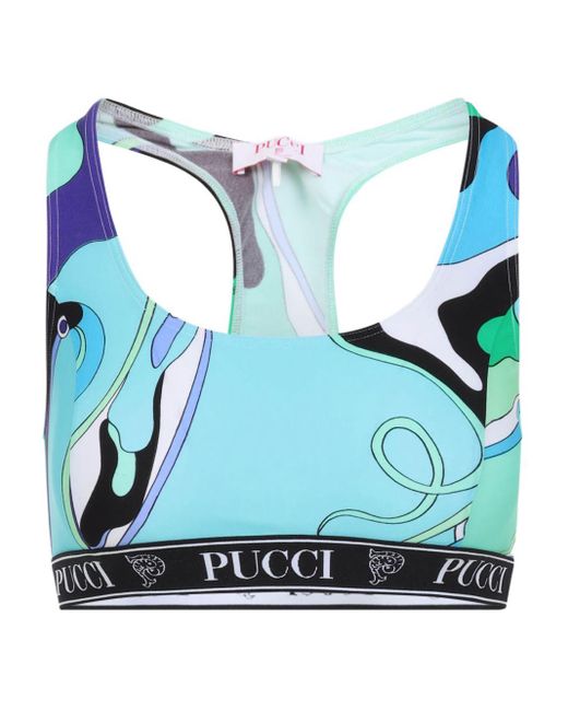 Emilio Pucci Tanktop Met Print in het Blue