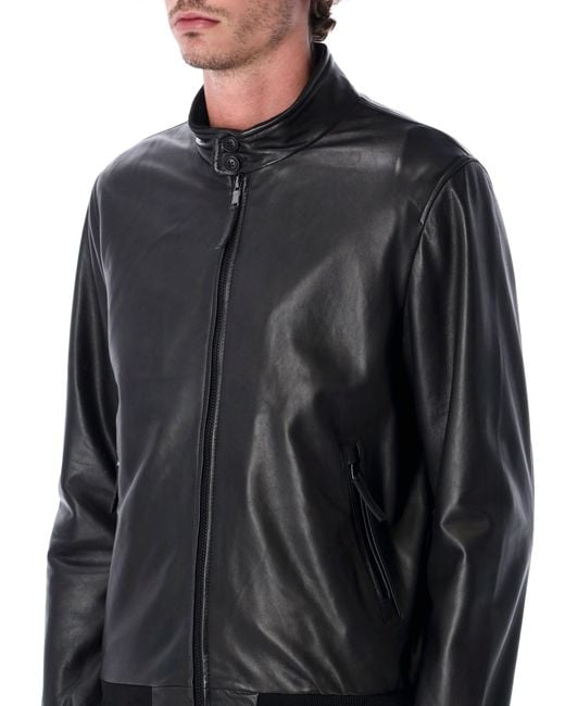 S.W.O.R.D Black Leather Jacket for men