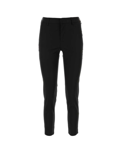PT Torino Black Stretch Viscose Pant