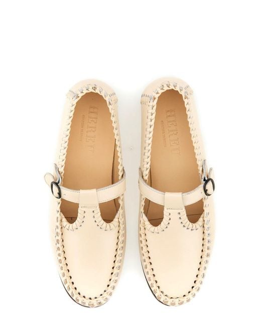 Hereu Natural T-Bar "Alcover" Moccasin