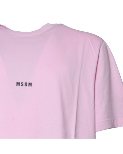 MSGM T-shirts En Polo's in het Pink