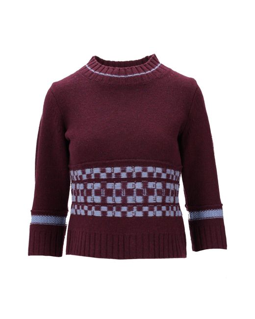 Pull ras du cou B.B. Wallace en coloris Red