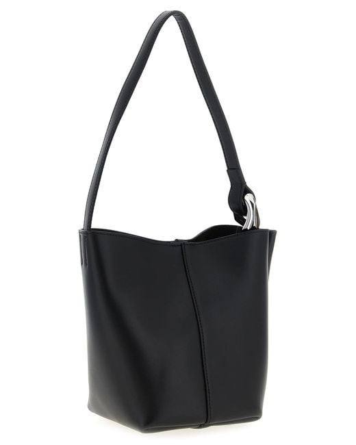 J.W. Anderson Black 'The Jwa Small Corner Bucket' Shoulder Bag