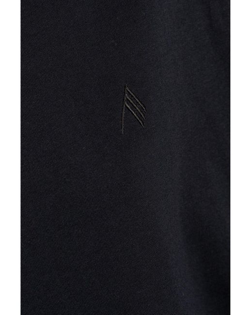 La camiseta de algodón del logotipo de Attico The Attico de hombre de color Black