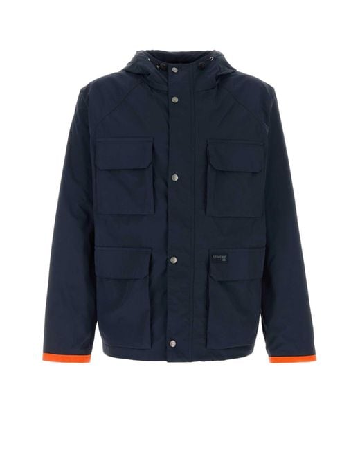 Fay Blue Nylon Windbreaker for men