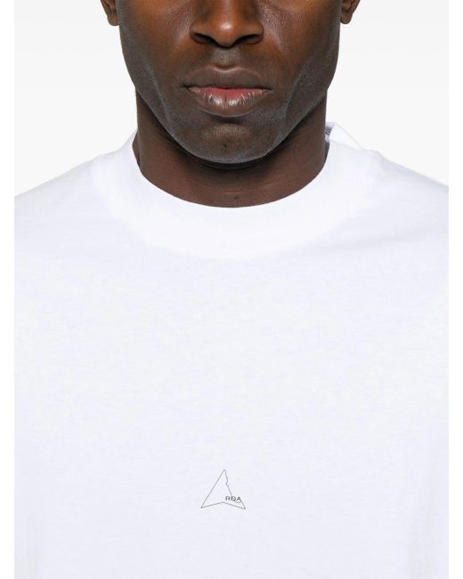 Roa White Logo T Shirt for men