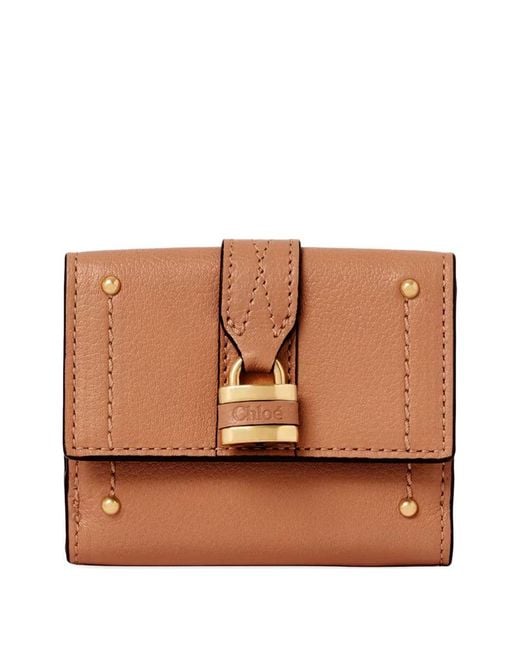 Chloé Brown Paddington Leather Wallet