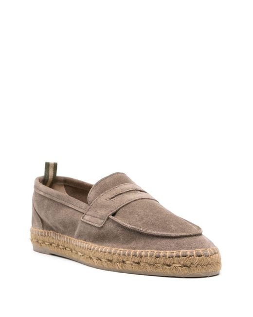 Castaner Brown Nacho Suede Leather Espadrilles