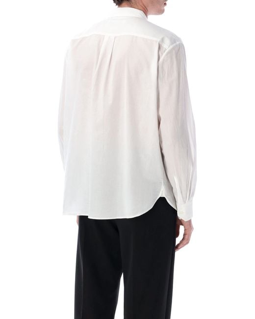 Our Legacy White Ivory Pintuck Cotton Promise Shirt