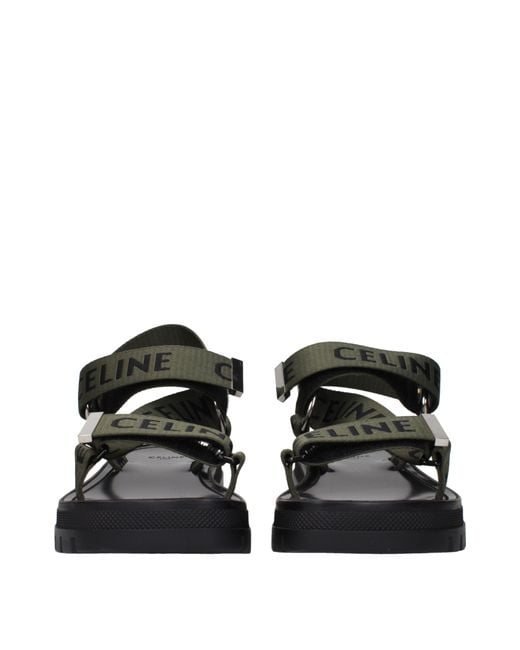 Céline Black Sandals/ Fabric