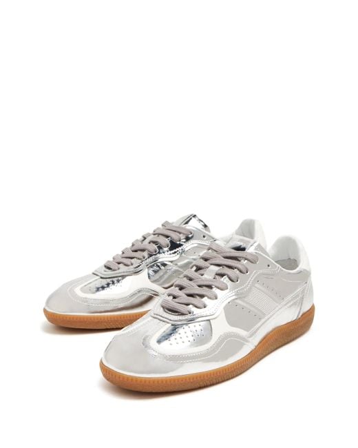 Alohas White Tb.490 Rife Shimmer Cream Leather Sneakers