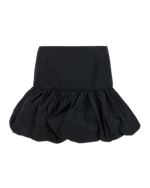 ROTATE BIRGER CHRISTENSEN Black 'Mini Balloon' Skirt
